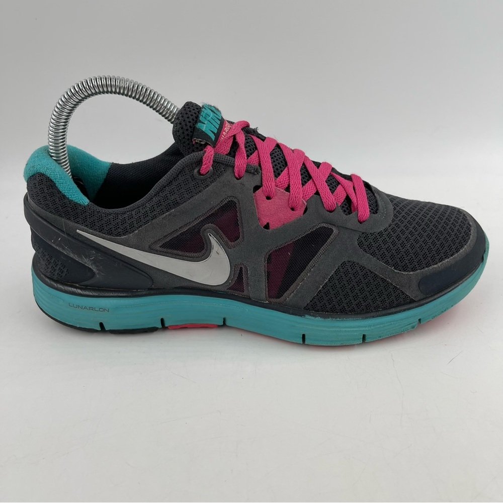 🥾 Nike Lunarglide 3 Grey Pink Running Shoes - Size 7.5 Women’s